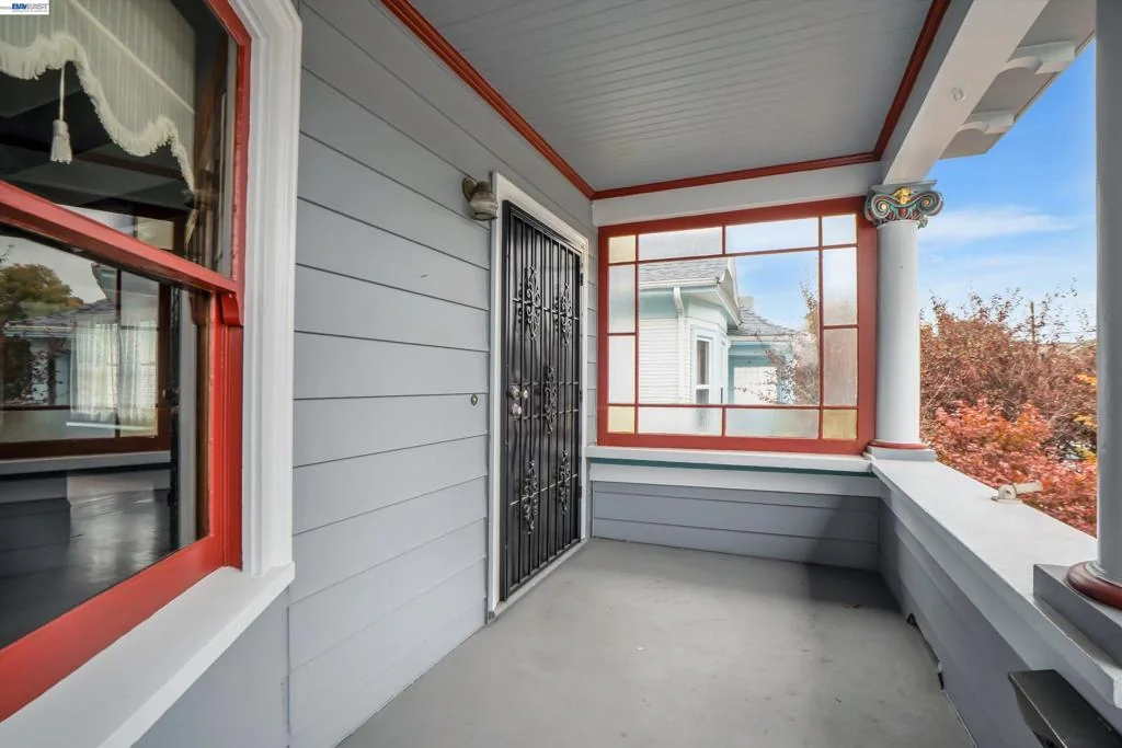 Second view across the covered Craftsman front porch
